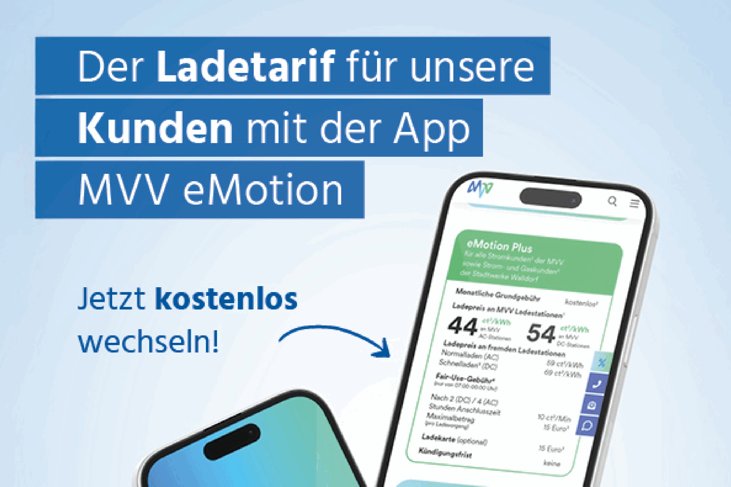 Mockup von einem Handy, auf dem die App zu sehen ist.